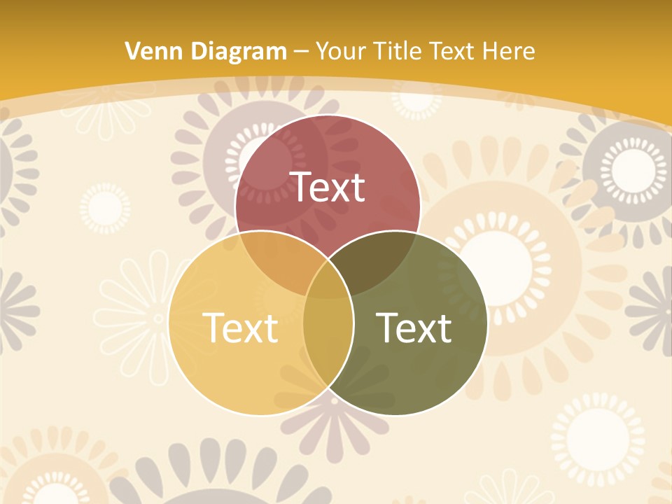 A Powerpoint Presentation With A Flower Pattern On It PowerPoint Template