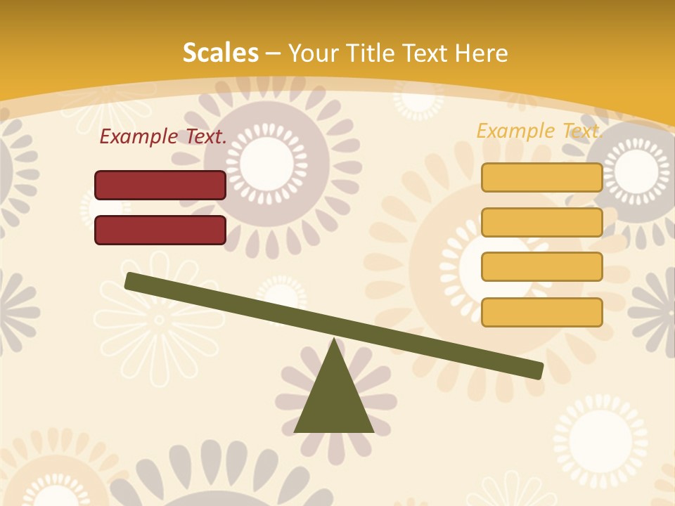 A Powerpoint Presentation With A Flower Pattern On It PowerPoint Template