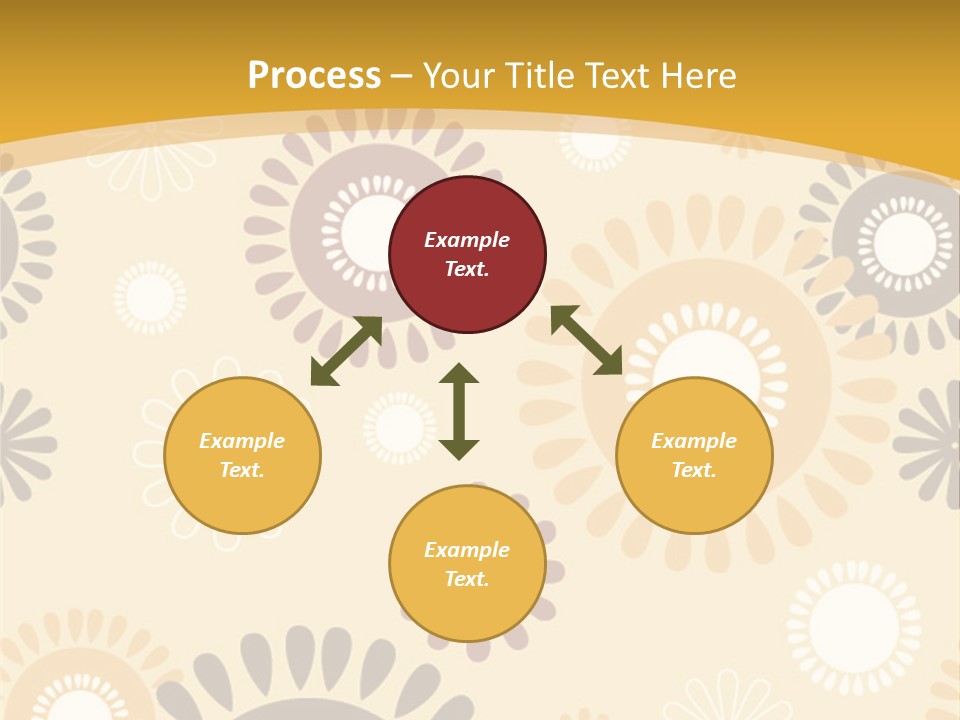 A Powerpoint Presentation With A Flower Pattern On It PowerPoint Template