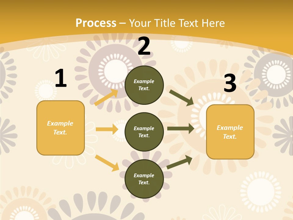 A Powerpoint Presentation With A Flower Pattern On It PowerPoint Template