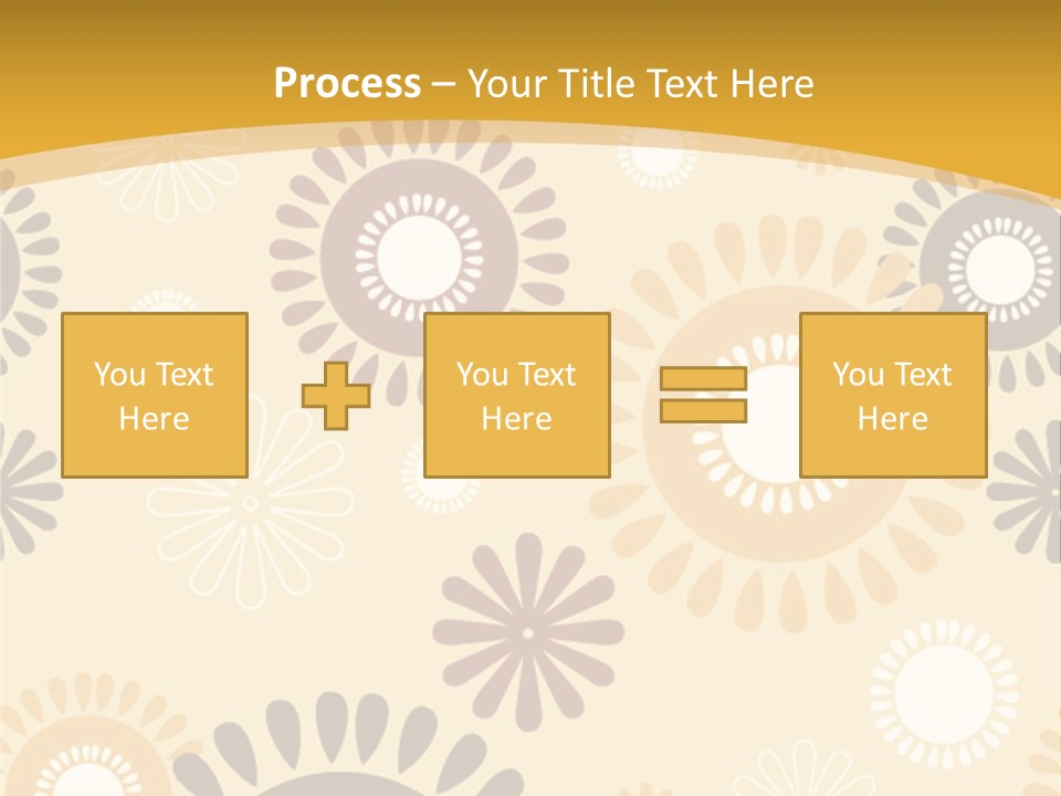 A Powerpoint Presentation With A Flower Pattern On It PowerPoint Template