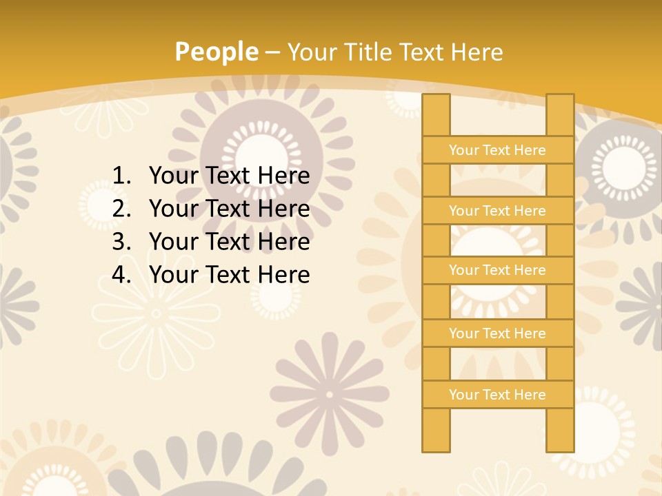 A Powerpoint Presentation With A Flower Pattern On It PowerPoint Template