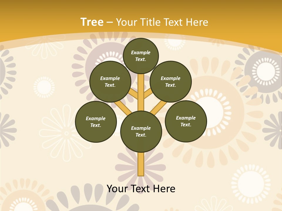 A Powerpoint Presentation With A Flower Pattern On It PowerPoint Template