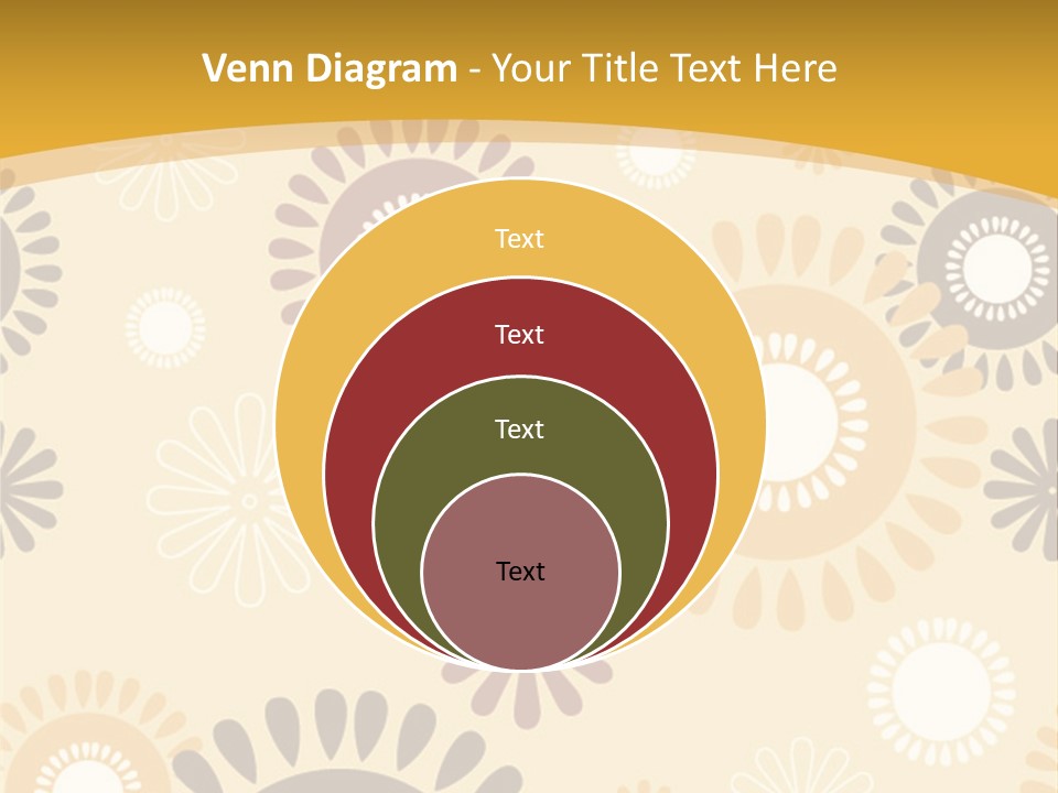 A Powerpoint Presentation With A Flower Pattern On It PowerPoint Template