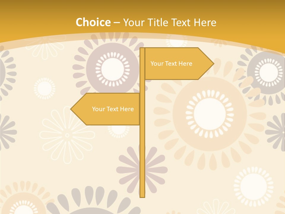 A Powerpoint Presentation With A Flower Pattern On It PowerPoint Template