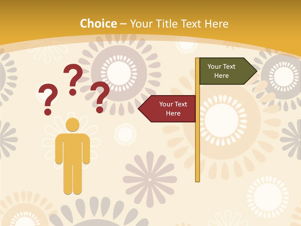 A Powerpoint Presentation With A Flower Pattern On It PowerPoint Template