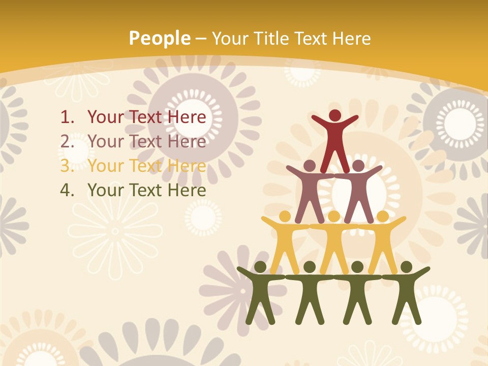 A Powerpoint Presentation With A Flower Pattern On It PowerPoint Template