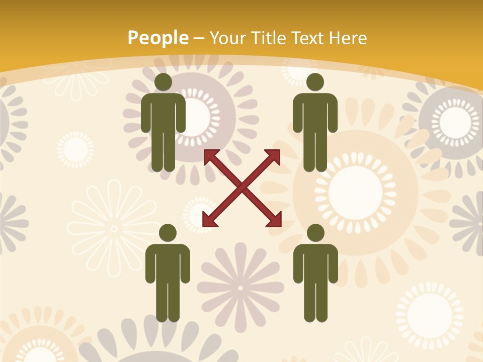 A Powerpoint Presentation With A Flower Pattern On It PowerPoint Template