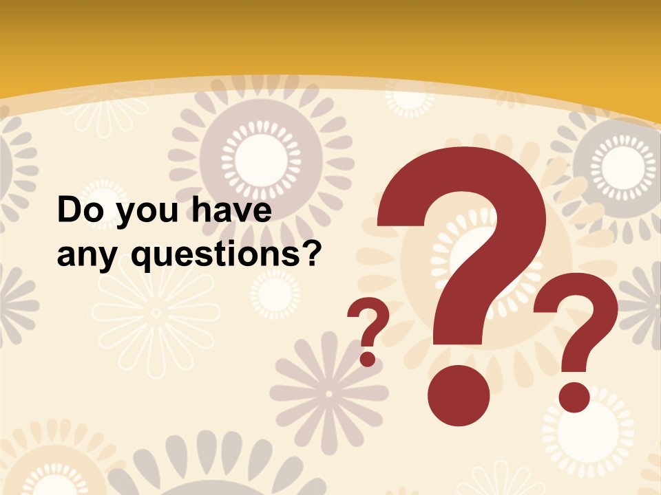 A Powerpoint Presentation With A Flower Pattern On It PowerPoint Template