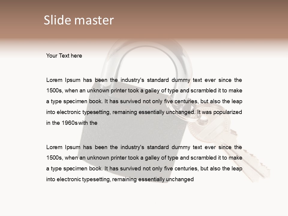 Secure Texture Entry PowerPoint Template