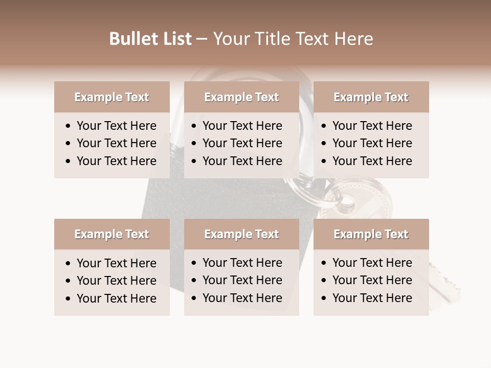 Secure Texture Entry PowerPoint Template