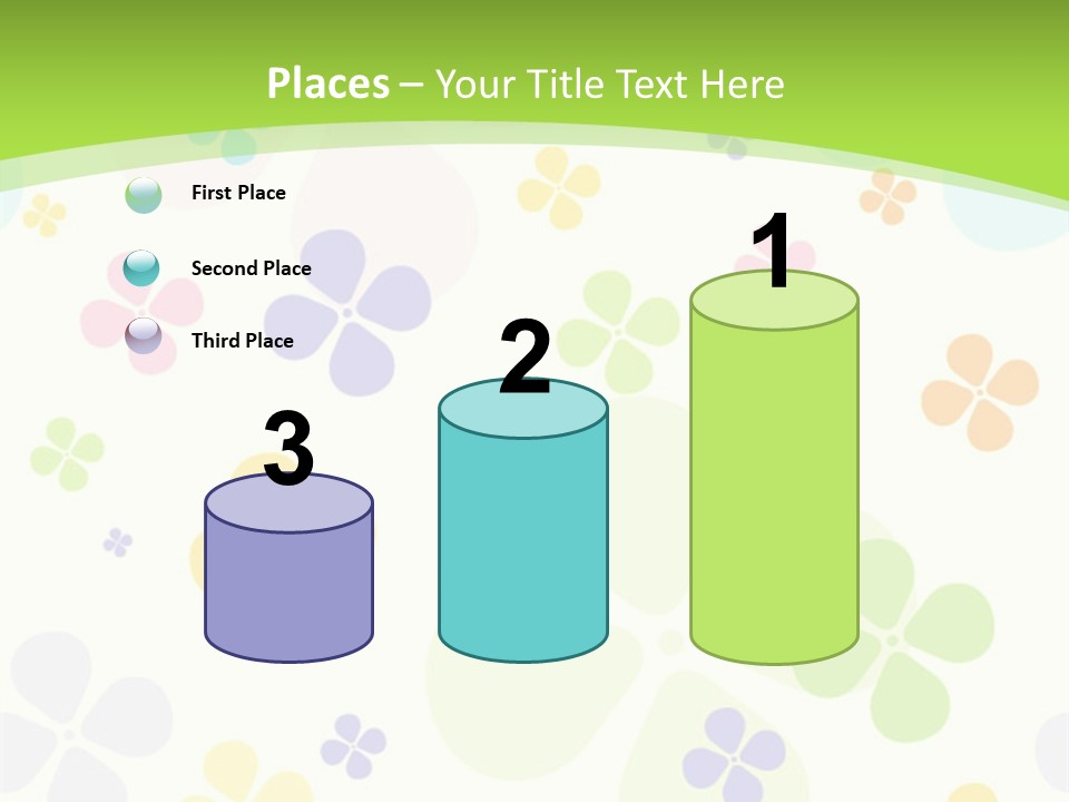 White Flower Gift PowerPoint Template