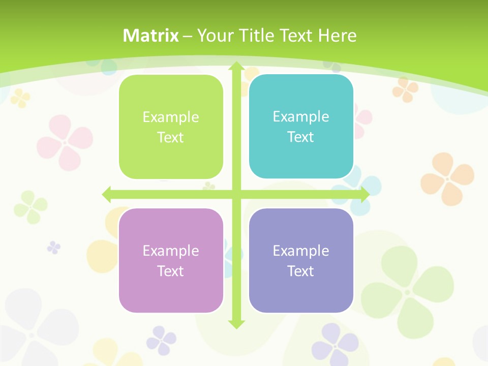 White Flower Gift PowerPoint Template