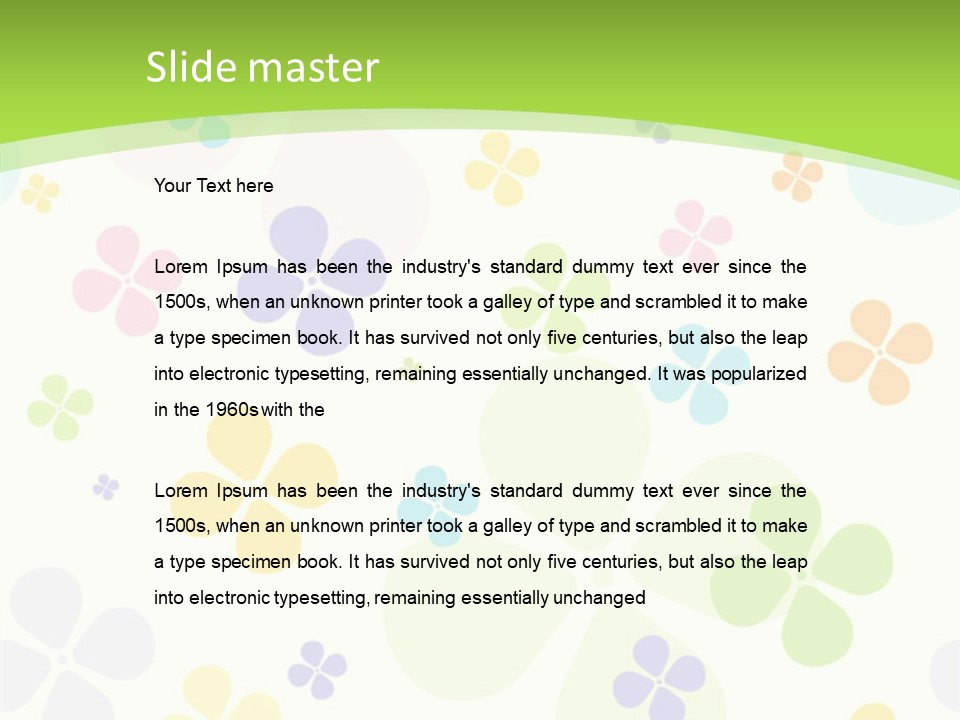 White Flower Gift PowerPoint Template