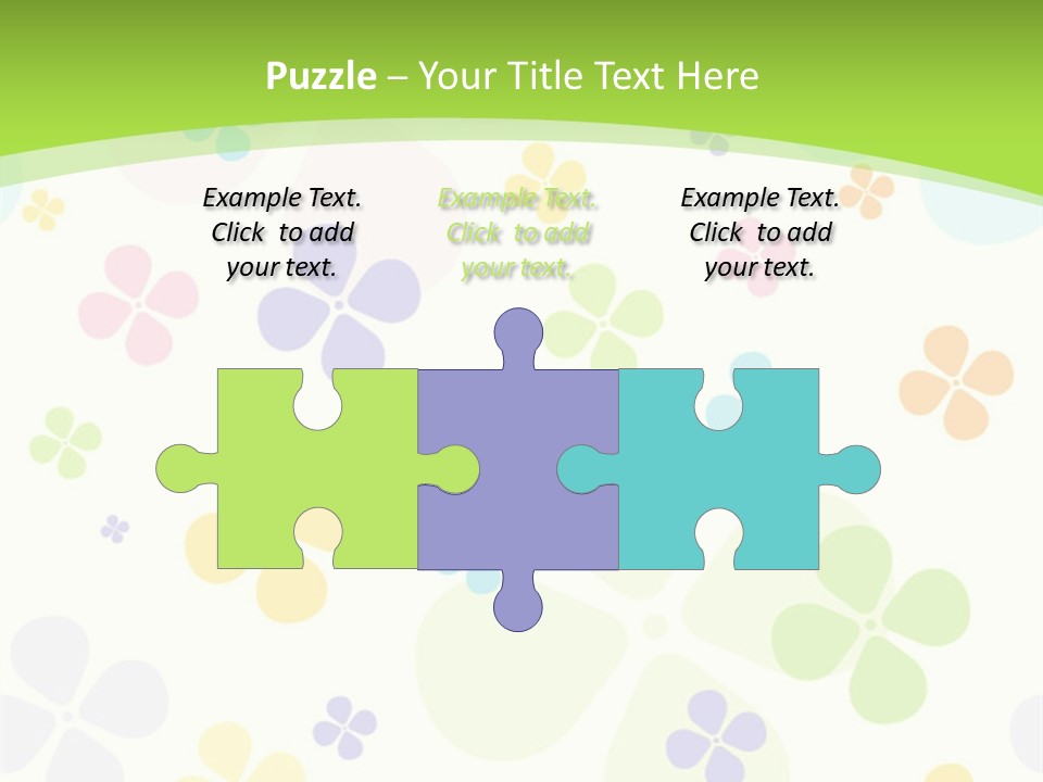 White Flower Gift PowerPoint Template