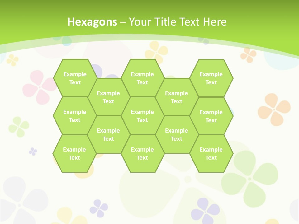 White Flower Gift PowerPoint Template