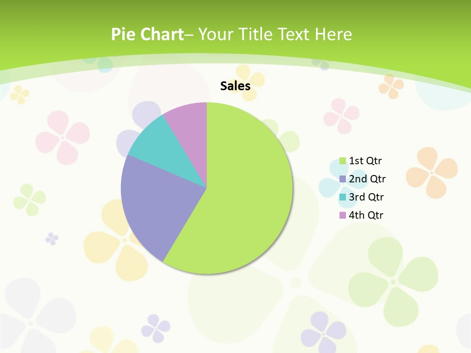 White Flower Gift PowerPoint Template