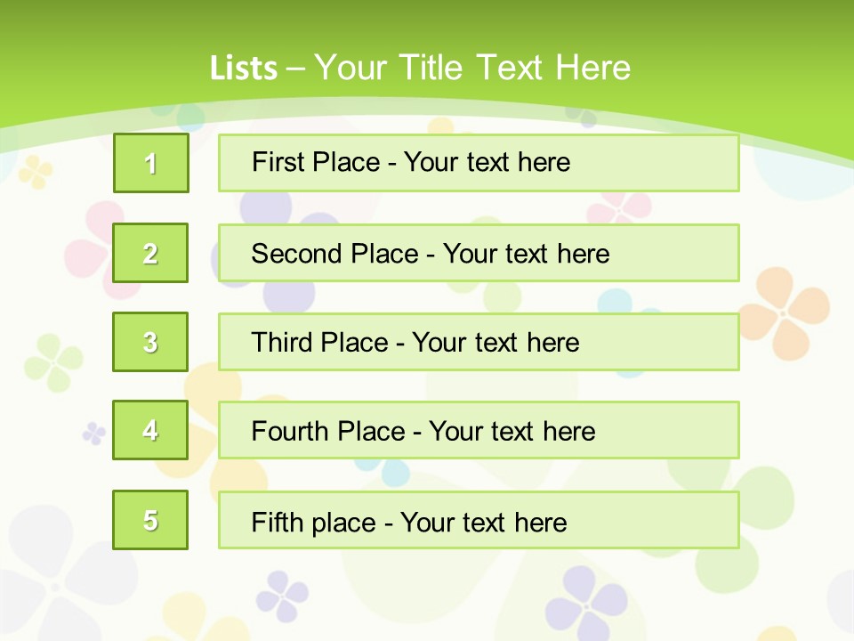 White Flower Gift PowerPoint Template