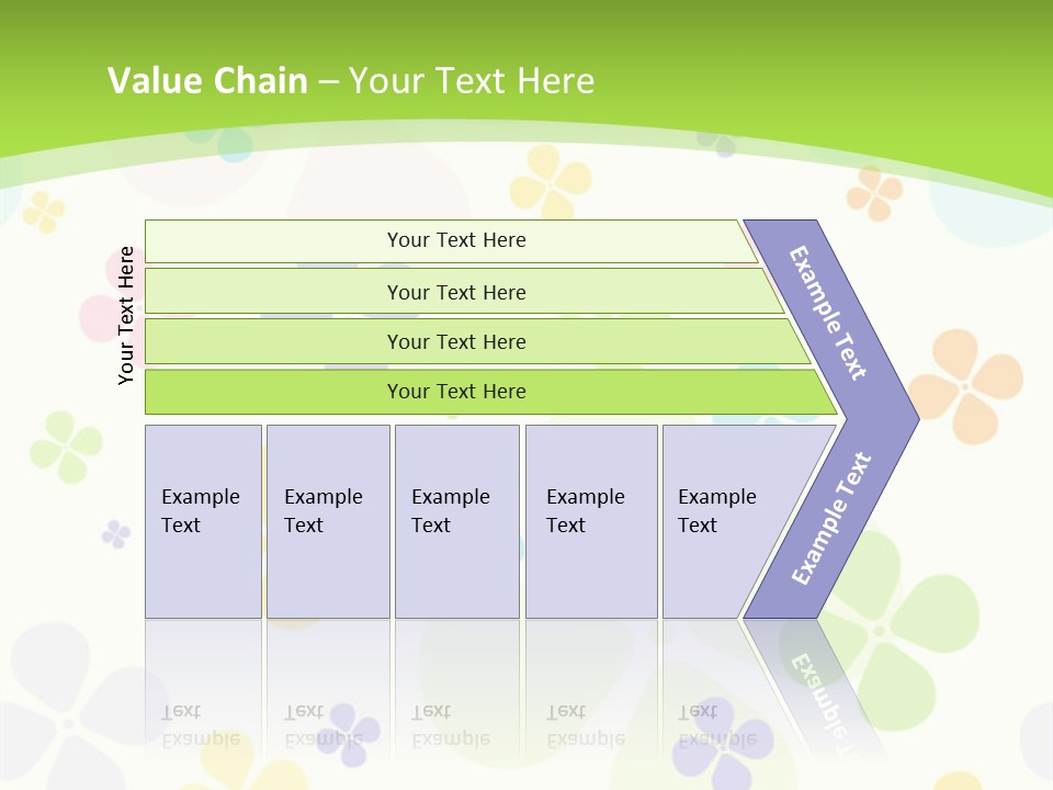 White Flower Gift PowerPoint Template