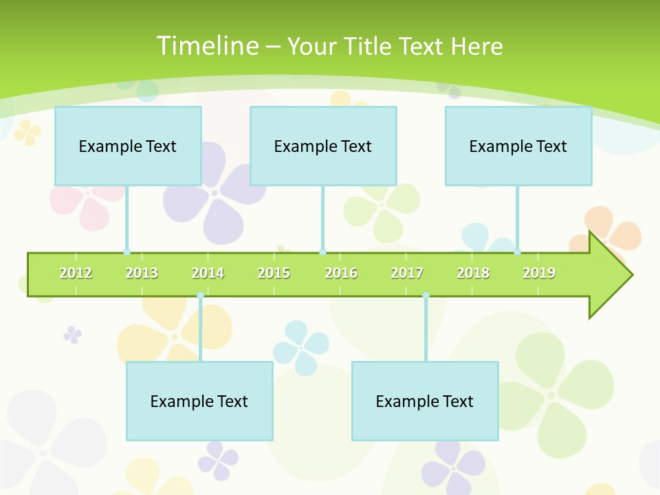 White Flower Gift PowerPoint Template