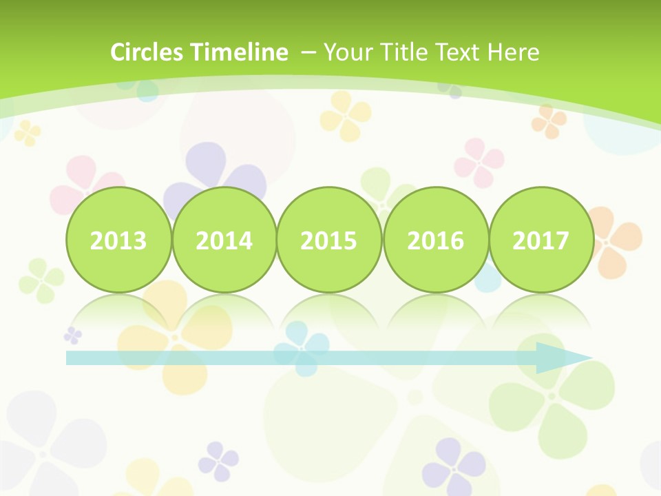 White Flower Gift PowerPoint Template