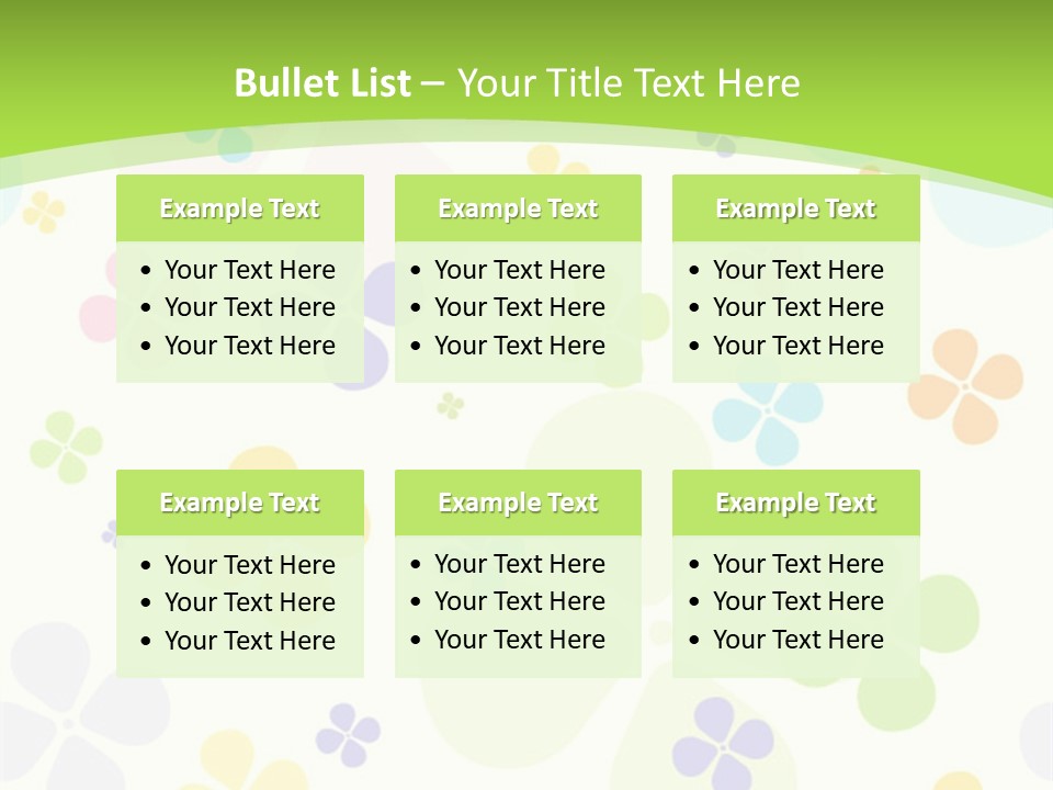 White Flower Gift PowerPoint Template