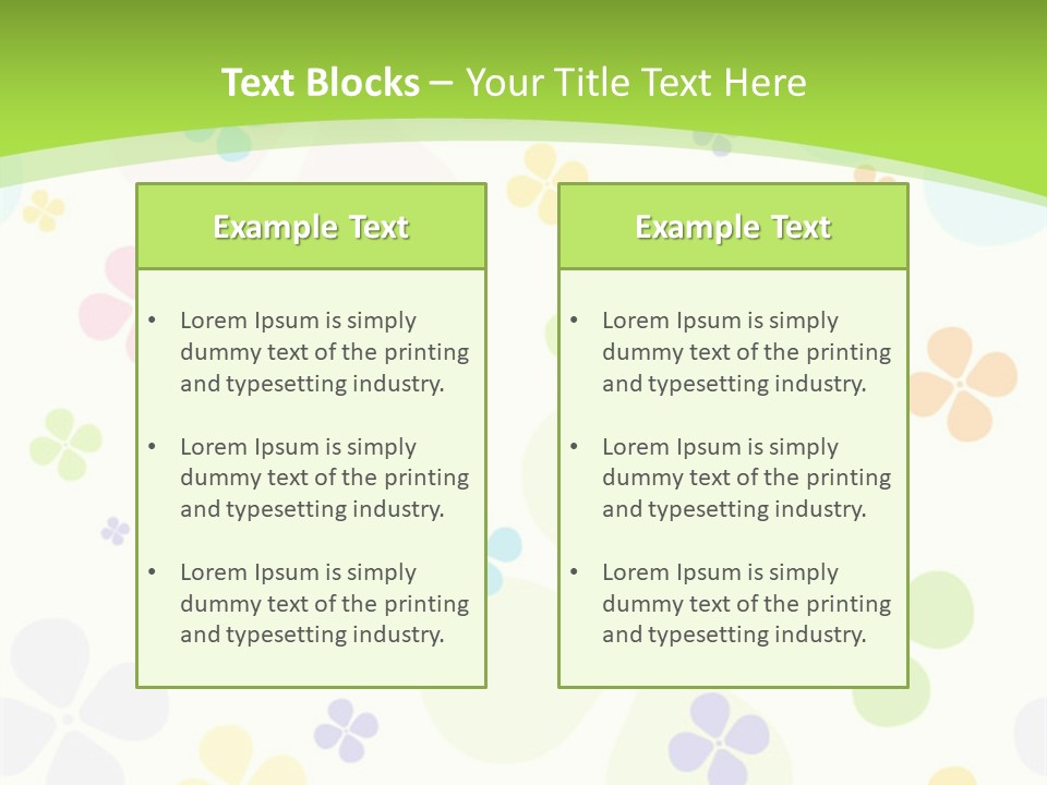 White Flower Gift PowerPoint Template