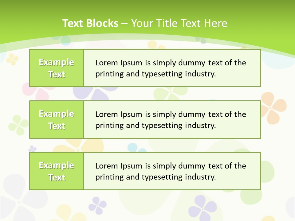 White Flower Gift PowerPoint Template