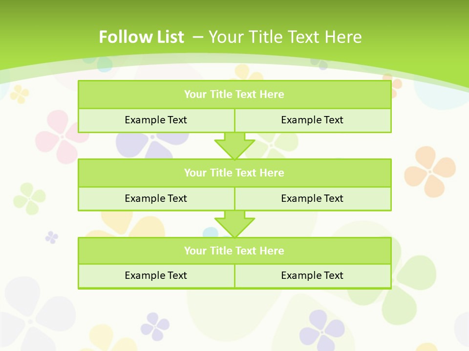 White Flower Gift PowerPoint Template