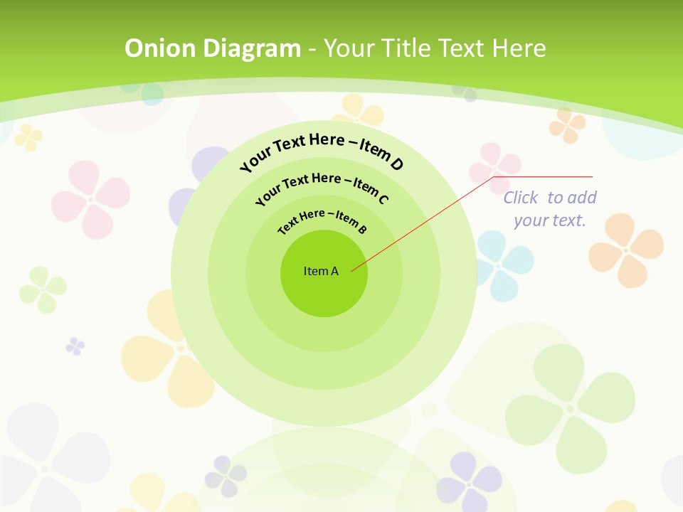 White Flower Gift PowerPoint Template