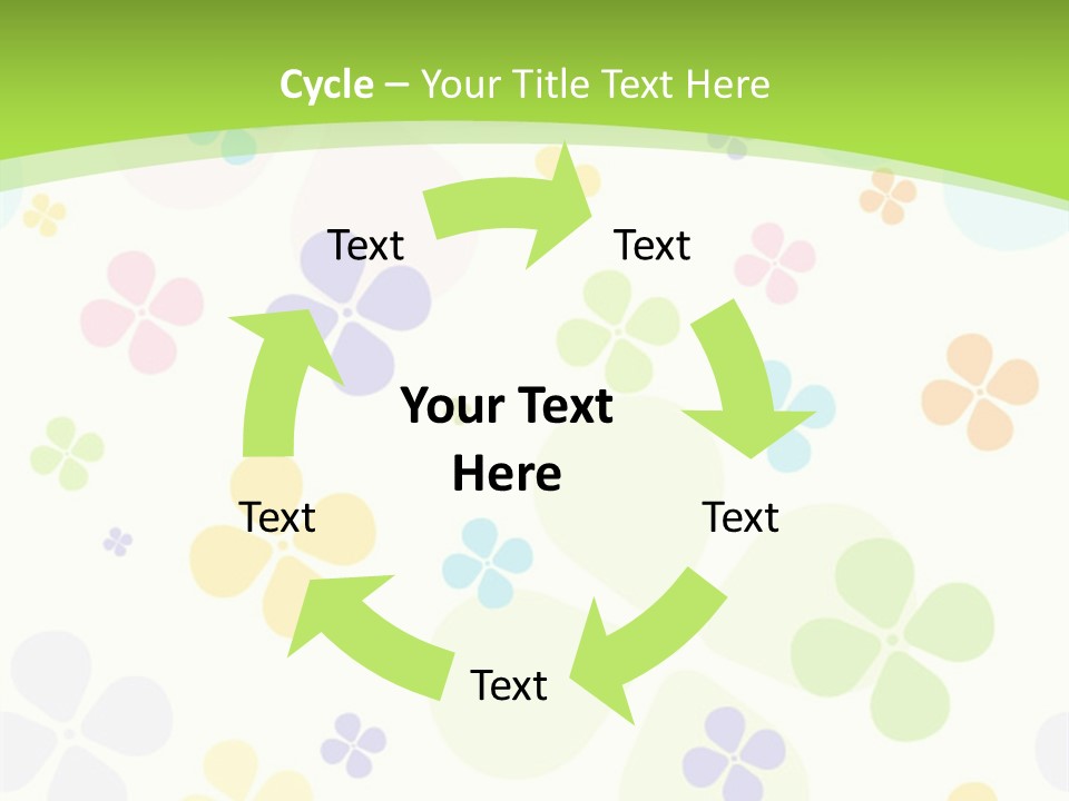 White Flower Gift PowerPoint Template