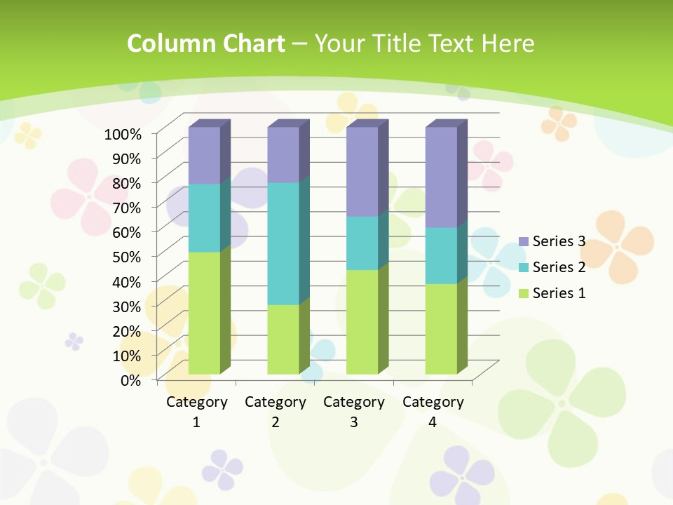 White Flower Gift PowerPoint Template