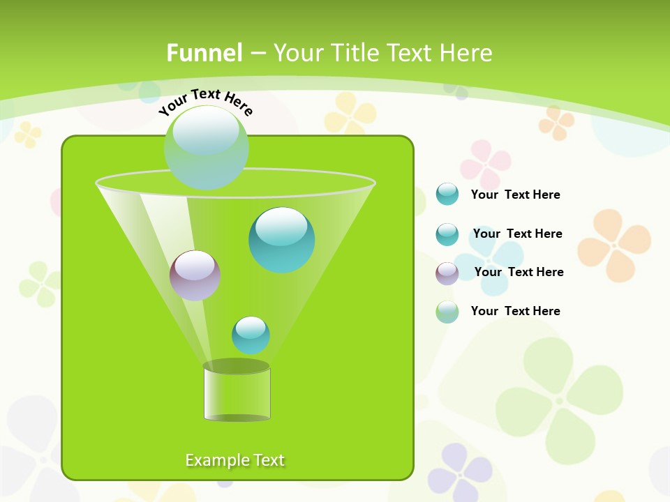 White Flower Gift PowerPoint Template