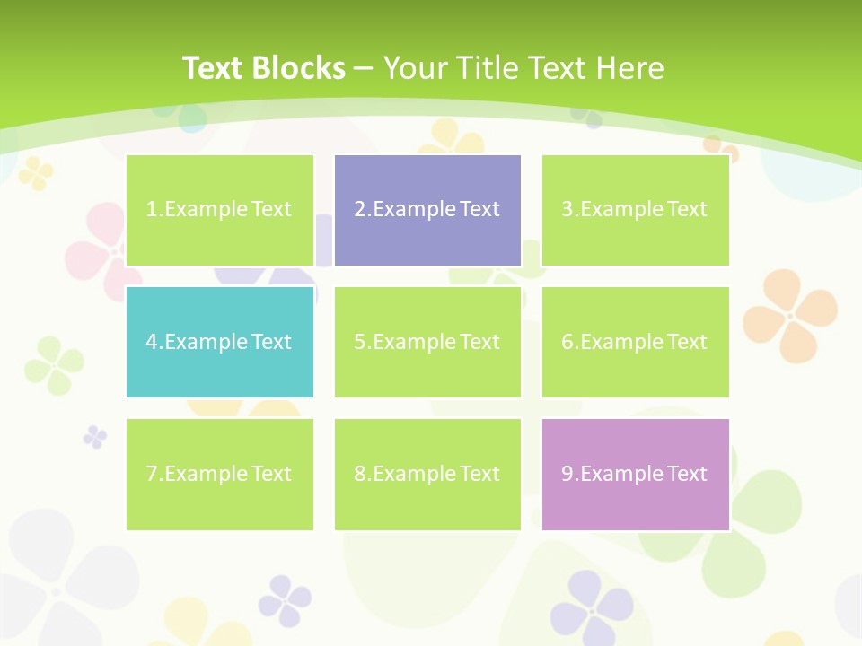 White Flower Gift PowerPoint Template