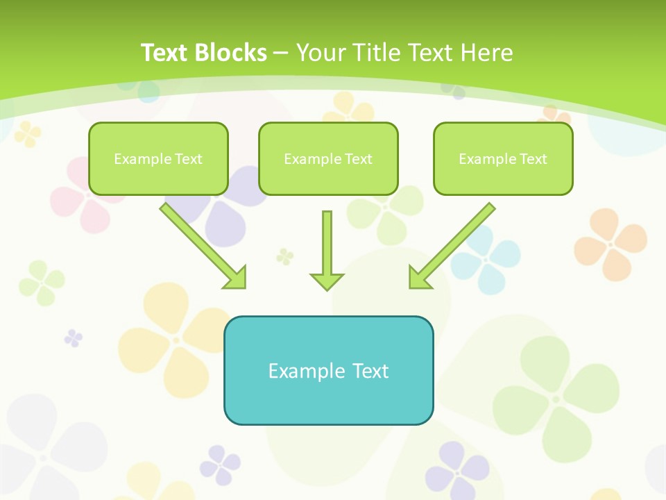 White Flower Gift PowerPoint Template