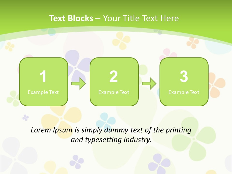 White Flower Gift PowerPoint Template