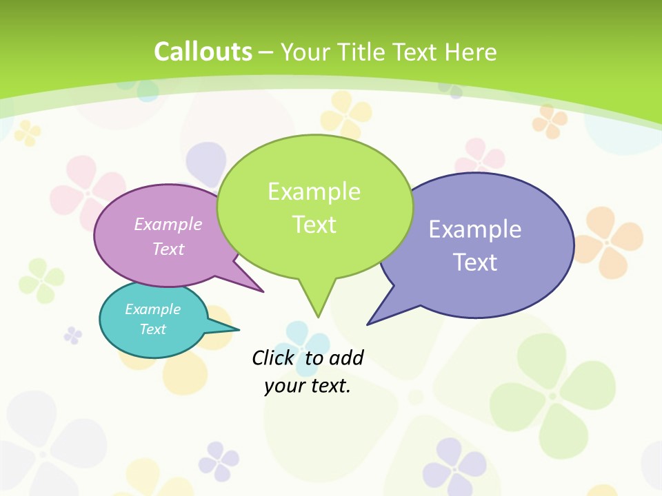 White Flower Gift PowerPoint Template