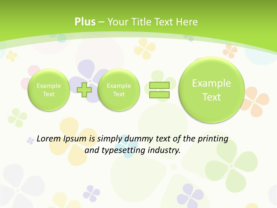 White Flower Gift PowerPoint Template