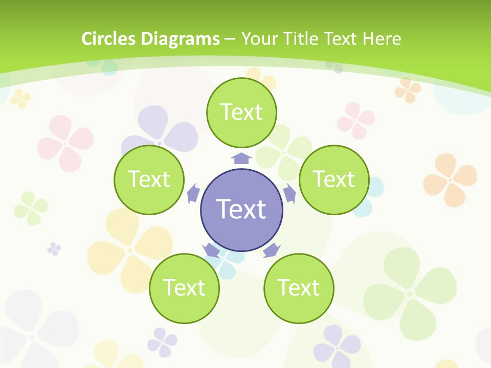 White Flower Gift PowerPoint Template