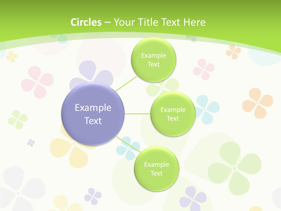 White Flower Gift PowerPoint Template