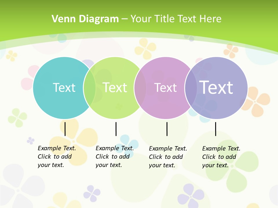 White Flower Gift PowerPoint Template