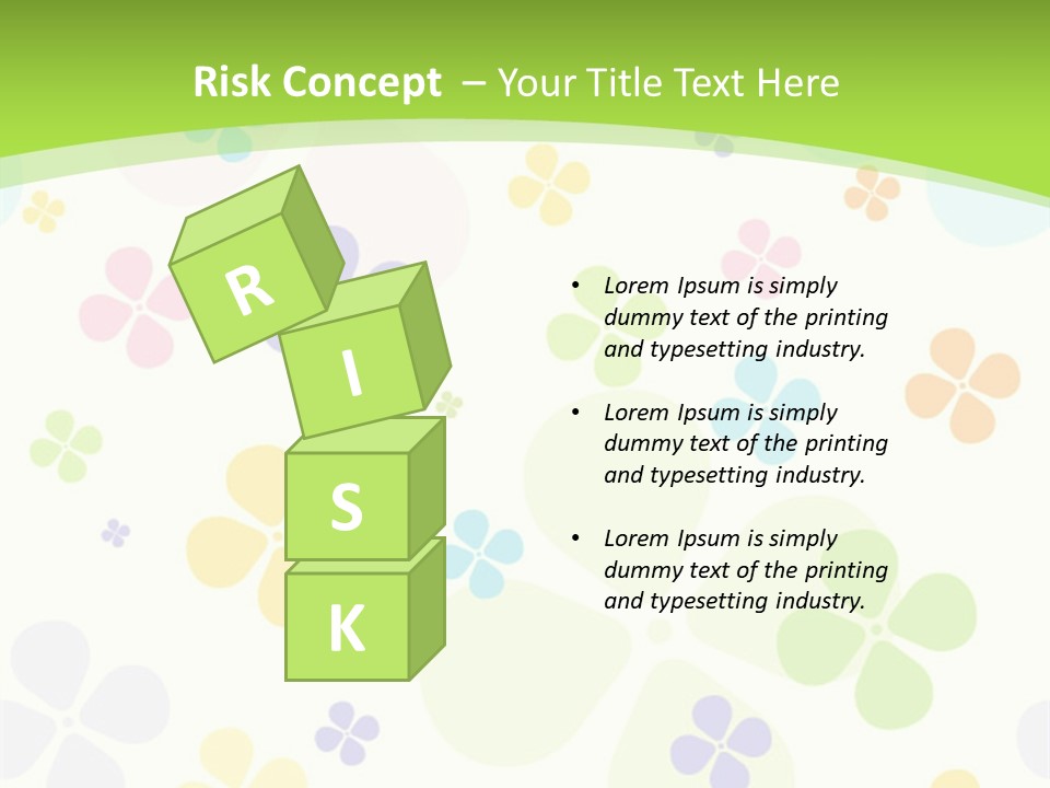 White Flower Gift PowerPoint Template