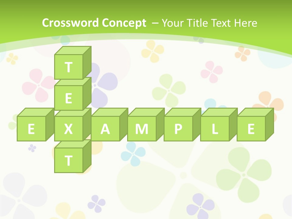 White Flower Gift PowerPoint Template