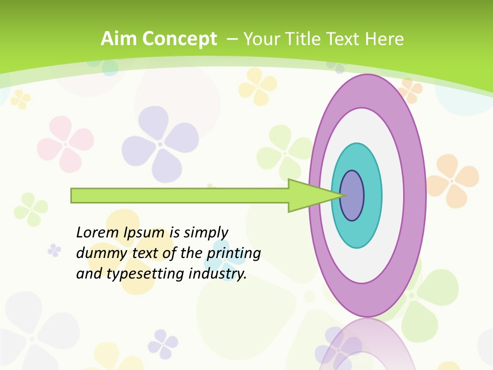 White Flower Gift PowerPoint Template