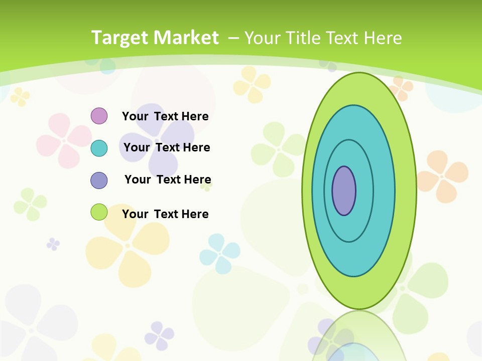 White Flower Gift PowerPoint Template