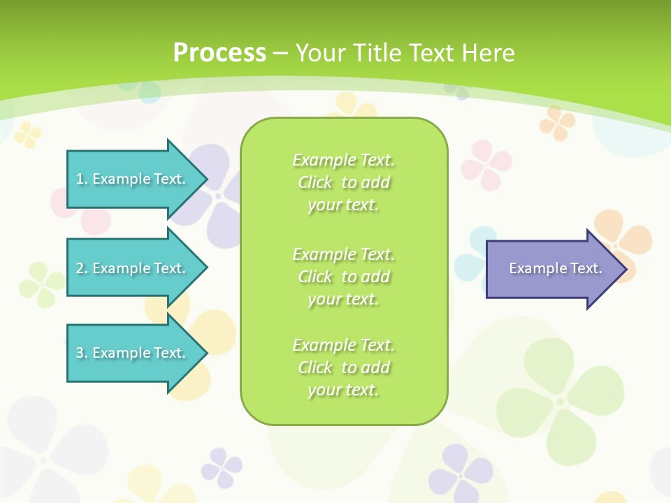 White Flower Gift PowerPoint Template