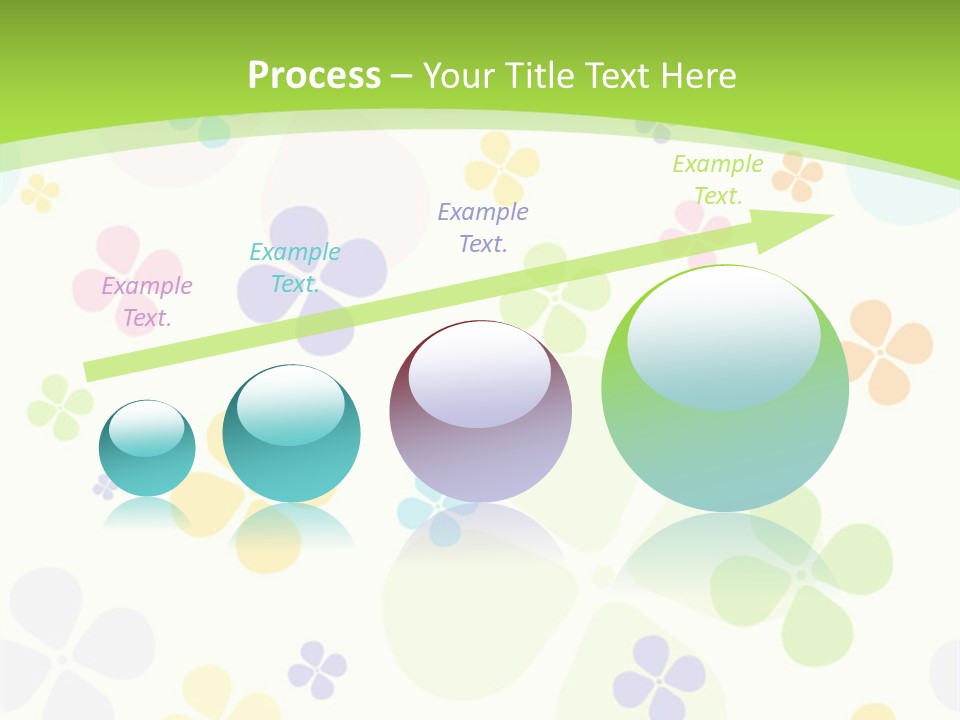 White Flower Gift PowerPoint Template