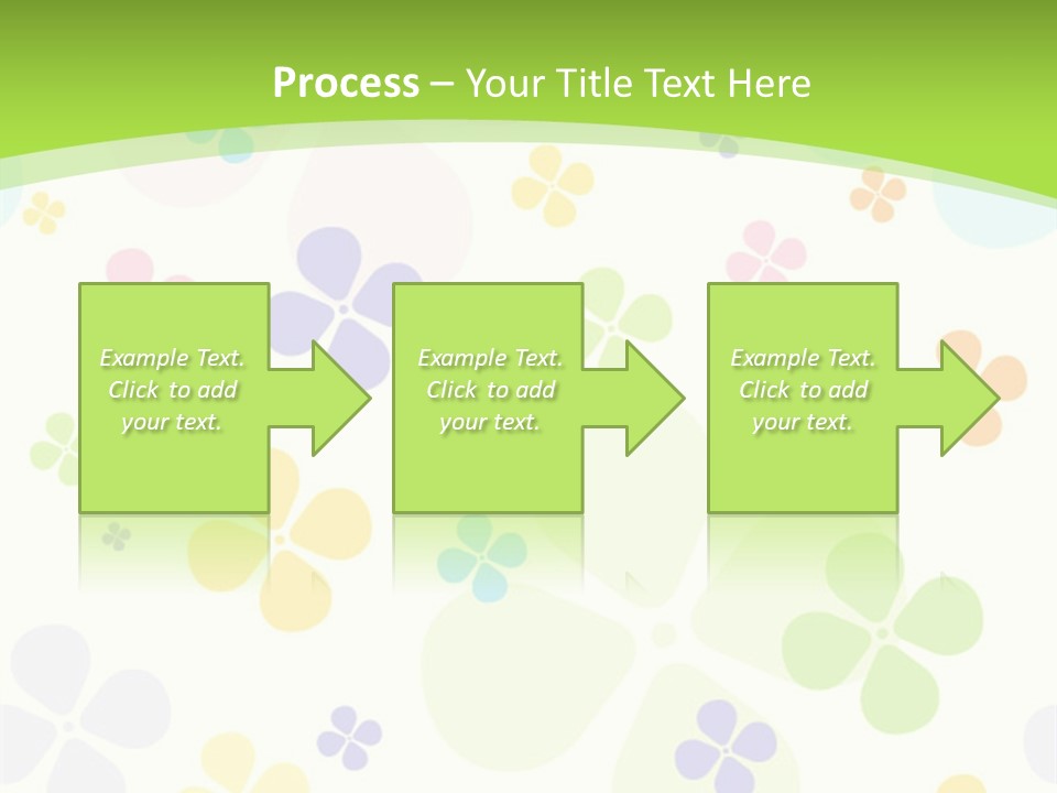 White Flower Gift PowerPoint Template