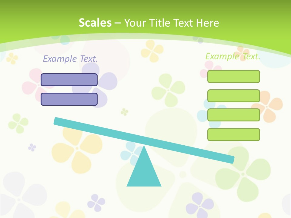 White Flower Gift PowerPoint Template