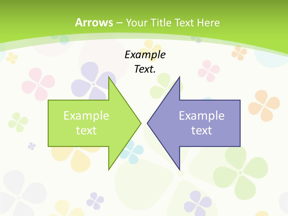 White Flower Gift PowerPoint Template